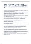IFSTA 7th Edition&colon; Chapter 1 Study Guide with Correct Solutions&lpar;SCORED A&rpar;