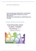 TEST BANK FOR COMMUNITY AND PUBLIC HEALTH NURSING Evidence for Practice 3RD EDITION BY ROSANNA DEMARCO & JUDITH HEALEY-WALSH. Secure HIGHSCORE