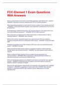 LATEST 2024 FCC-Element 1 Exam Questions With Answers