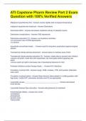 ATI Capstone Pharm Review Part 2 Exam Question with 100&percnt; Verified Answers&period;