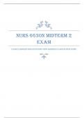 WALDEN UNIVERSITY, NURS 6630N MIDTERM 2 EXAM (Newly Updated Exam Elaborations Questions with Answers Exam Review Guide) Latest Verified Review 2024 Practice Questions and Answers for Exam Preparation, 100% Correct with Explanations, Highly Recommended, Do
