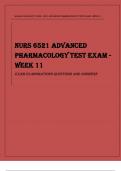 WALDEN UNIVERSITY_ NURS 6521 Advanced Pharmacology Test Exam - Week 11 Exam Elaborations Questions and Answers Latest Verified Review 2024 Practice Questions and Answers for Exam Preparation, 100% Correct with Explanations, Highly Recommended, Download to