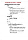 NR-226 Final Exam Review & Study Guide (Latest Update) Fundamentals [Patient Care]