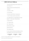 CHEM 120 Unit 4 Midterm (GRADED A) Questions and Answers elaborations with cpmplete elaborations
