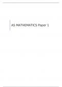 AQA AS MATHEMATICS Paper 1 QUESTION PAPER MAY 2023