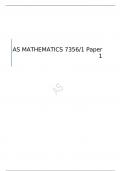 AQA AS MATHEMATICS Paper 1 QUESTION PAPER AND MARK SCHEME  MAY 2023