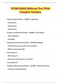NURS 6233 Midterm Test With Complete Solution