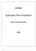 DEP2004 LIFESPAN DEVELOPMENT Q & A 2024