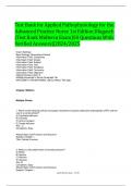 &lpar;MIDTERM EXAM &rpar;Test Bank for Applied Pathophysiology for the Advanced Practice Nurse 1st Edition Dlugasch &lpar;Test Bank Midterm Exam&rpar;50 Questions With Verified Answers&vert;&vert;2024&sol;2025