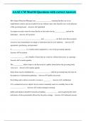 AAAE CM Mod 04 Questions with correct Answers