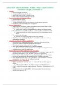 ATI RN ADV MEDSURG STUDY NOTES FOR EXAM QUESTIONS AND ANSWERS QUARANTEED A