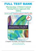 Test Bank for Pharmacology A Patient-Centered Nursing Process Approach 11th Edition By Linda E. McCuistion; Jennifer J. Yeager; Mary Beth Winton; Kathleen DiMaggio Chapter 1-58 Complete Guide A+