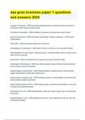 aqa gcse business paper 1 questions and answers 2024