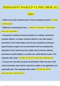 Permanent Makeup VA PMU DPOR All 2024 Exam &vert; Questions with 100&percnt; Correct Answers &vert; Verified &vert; Updated 2024