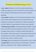 2024 Rasmussen Pathophysiology Exam 2 &vert; Questions with 100&percnt; Correct Answers &vert; Verified &vert; Updated 2024