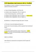 UST Questions And Answers All A&plus; Verified