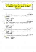NURS 6512N Final Exam 4 Week 11 With Answers &lpar;Spring Term &ndash; 100&sol;100&rpar;&vert; &ndash; Advanced Health Assessment