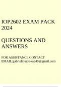 IOP2602 Exam pack 2023&lpar;Questions and answers&rpar;