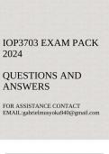IOP3703 Exam pack 2024&lpar;Questions and answers&rpar;