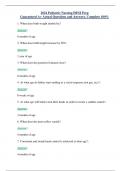 2024 Pediatric Nursing HESI Prep Guaranteed A&plus; Actual Questions and Answers&comma; Complete 100&percnt;