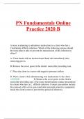 ATI PN Fundamentals Online Practice 2020 B