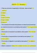 BIOD 151&sol;A & P 1 Module 1 Exam&period;&period;&period;Portage Learning&period;&period;&period;A&plus; LATEST
