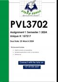 PVL3702 Assignment 1 &lpar;QUALITY ANSWERS&rpar; Semester 1 2024 &lpar;157217&rpar;