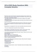 UCLA EKG Study Questions With Complete Solution&period;