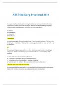 ATI Med Surg Proctored 2019