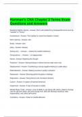 Hartman's CNA Chapter 2 Terms Exam Questions and Answers