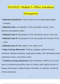 DAANCE- Module 5- Office Anesthesia Emergencies LATEST 2024