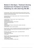 Module 2: Vital Signs - "Hartman's Nursing Assistant Care The Basics" by Hartman Publishing, Inc. with Jetta Fuzy, RN, MS