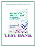 RADIATION PROTECTION IN MEDICAL RADIOGRAPGHY 8TH EDITION SHERER TEST BANK
