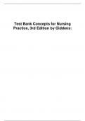 Exam &lpar;elaborations&rpar; Test bank for Concepts for Nursing Practice 3rd Edition by Jean Foret Giddens 9780323581936 Chapter 1-57 Complete Guide&period;
