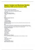 Appian Analyst and Business Section Questions With Correct Answers 100&percnt;