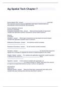 Ag Spatial Tech Chapter 7 Questions with correct Answers 2024