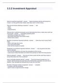 3&period;3&period;2 Investment Appraisal Questions and Answers Accurate 2024