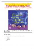 TEST BANK FOR THE HUMAN BODY IN HEALTH AND ILLNESS, 6TH EDITION BY HERLIHY  WITH ALL CHAPTER QUESTIONS AND VERIFIED CORRECT ANSWERS 100% COMPLETE SOLUTION GUARANTEED SUCCESS