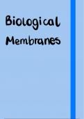 OCR A Level Biology - Module 2, Foundations in Biology, Biological membranes 