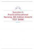 Success in Practical/Vocational Nursing 2024