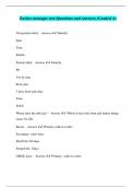 Zaxbys manager test-Questions and Answers &lpar;Graded A&rpar;