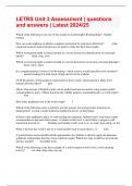LETRS Unit 3 Assessment &vert; questions and answers &vert; Latest 2024&sol;25