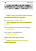 MSLC RELIEF IN PLACE EXAM &vert;  QUESTIONS & ANSWERS &lpar;VERIFIED&rpar; &vert;  LATEST UPDATE &vert; GRADED A&plus;