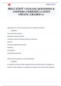 MSLC STAFF 1-9 EXAM &vert; QUESTIONS &  ANSWERS &lpar;VERIFIED&rpar; &vert; LATEST  UPDATE &vert; GRADED A&plus;