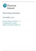 Edexcel gcse maths paper 3 higher QP and MS