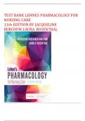 TEST BANK LEHNES PHARMACOLOGY FOR NURSING CARE 11th EDITION BY JACQUELINE BURCHUM_LAURA ROSENTHAL