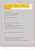 &sol; 2024&sol;25 EXAM PREDICTION QUESTIONS&sol; Texas State LVT Exam - Chapter 571&comma;  Exam Review Questions and answers&period;  VERIFIED&period;