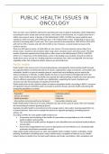 Samenvatting Oncology and Public Health