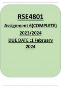 RSE4801 ASSIGNMENT 6 2023/2024