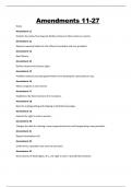Amendments 11-27 Latest Updated A&plus; Guide Solution